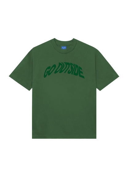 GO OUTSIDE TEE [ FADED GREEN ]