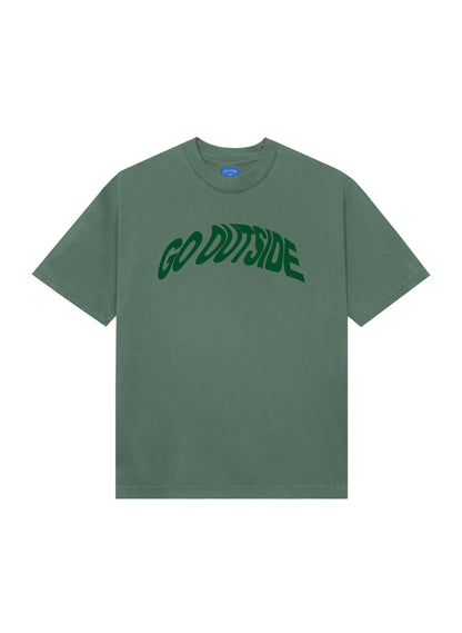 GO OUTSIDE TEE [ FADED GREEN ]